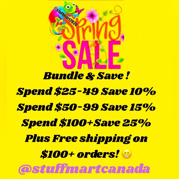 SPRING SALE! SAVE 10-25% on bundle orders FREE SHIPPING ON $100+ ORDERS - Picture 1 of 1